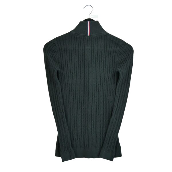 Pull femme manches longues noir Tommy Hilfiger Col Montant QWE3378
