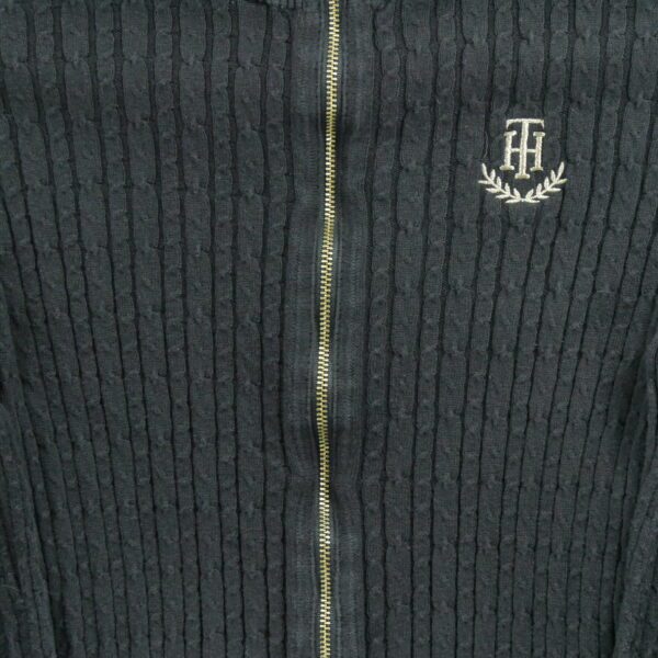 Pull femme manches longues noir Tommy Hilfiger Col Montant QWE3378