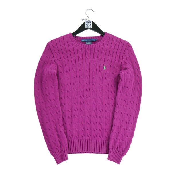 Pull femme manches longues rose Polo Ralph Lauren Col Rond