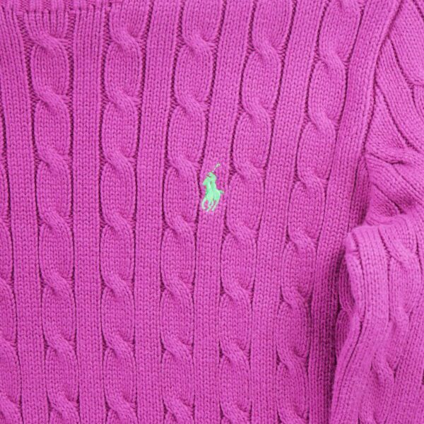 Pull femme manches longues rose Polo Ralph Lauren Col Rond