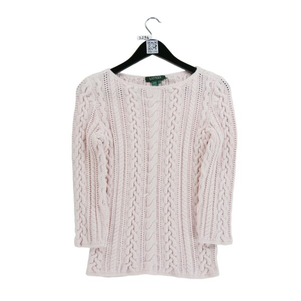 Pull femme manches longues rose Polo Ralph Lauren Col Rond QWE3296