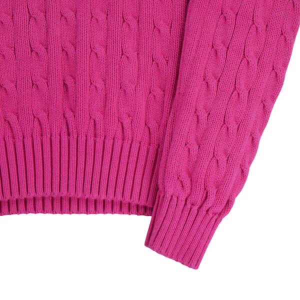 Pull femme manches longues rose Polo Ralph Lauren Col V