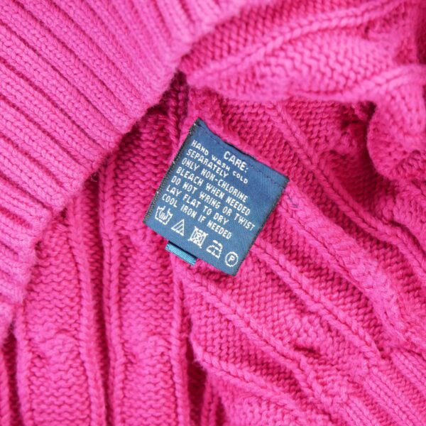 Pull femme manches longues rose Polo Ralph Lauren Col V