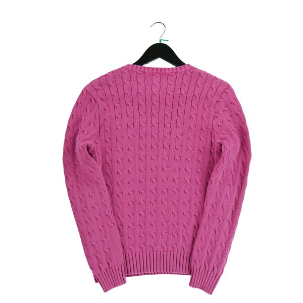 Pull femme manches longues rose Polo Ralph Lauren Col V