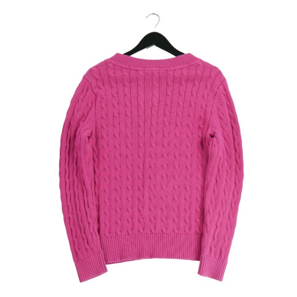 Pull femme manches longues rose Tommy Hilfiger Col V