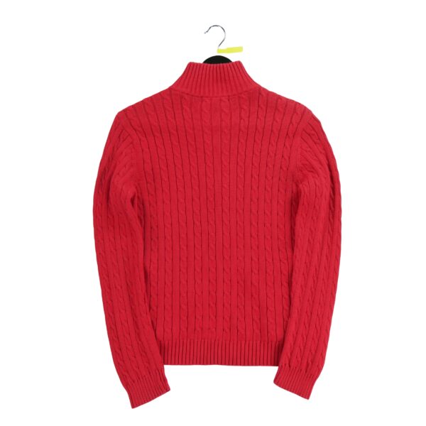 Pull femme manches longues rouge Polo Ralph Lauren Col Montant