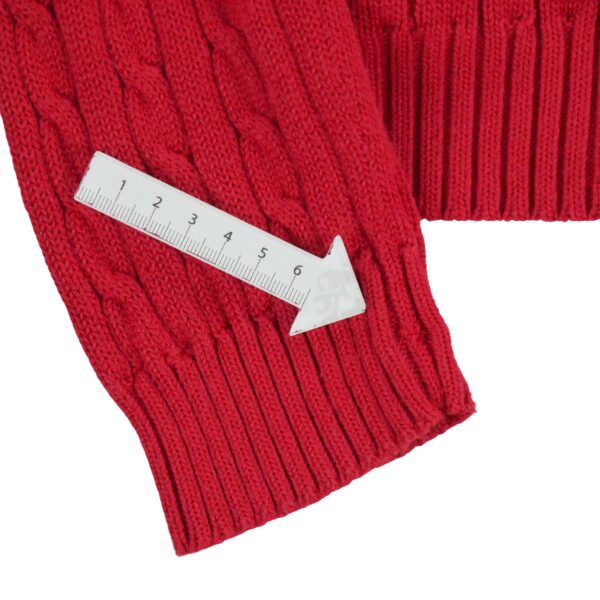 Pull femme manches longues rouge Polo Ralph Lauren Col Montant