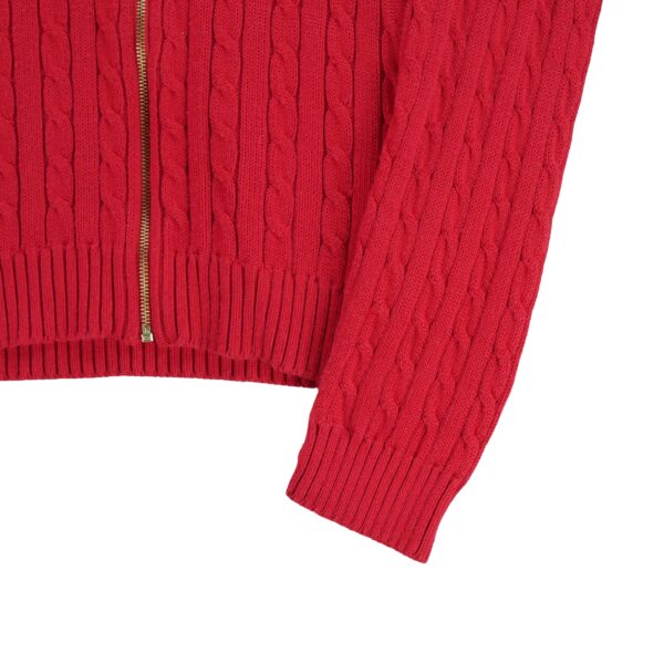 Pull femme manches longues rouge Polo Ralph Lauren Col Montant