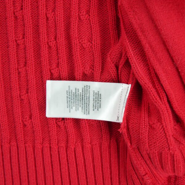 Pull femme manches longues rouge Polo Ralph Lauren Col Montant