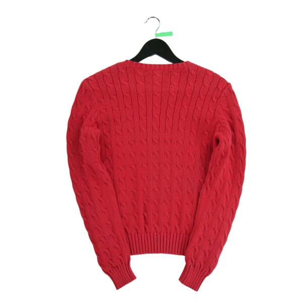Pull femme manches longues rouge Polo Ralph Lauren Col Rond