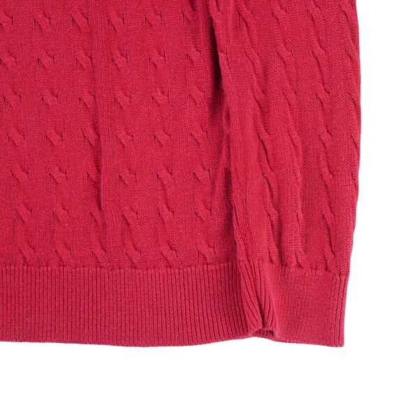 Pull femme manches longues rouge Polo Ralph Lauren Col Rond QWE3332