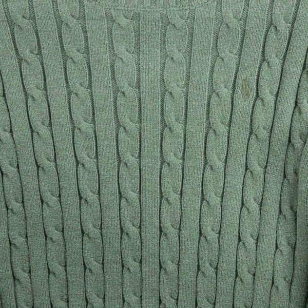 Pull femme manches longues vert Polo Ralph Lauren Col Rond QWE0399