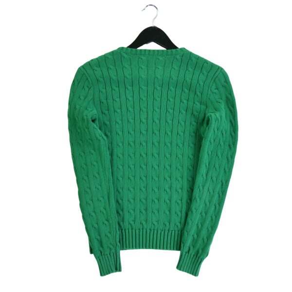 Pull femme manches longues vert Polo Ralph Lauren Col Rond QWE3765