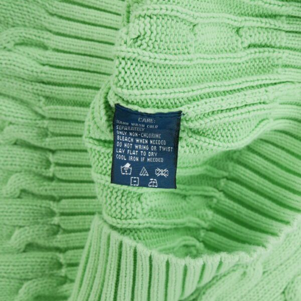 Pull femme manches longues vert Polo Ralph Lauren Col V