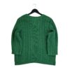 Pull femme manches longues vert Tommy Hilfiger Col Rond