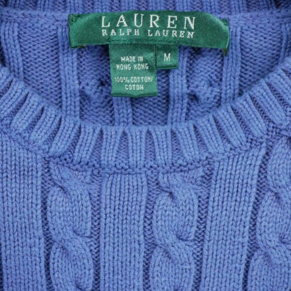 Pull femme manches longues violet Polo Ralph Lauren Col Rond