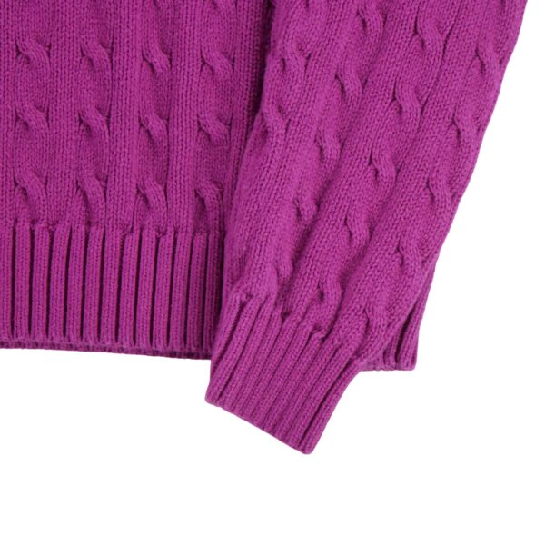 Pull femme manches longues violet Polo Ralph Lauren Col Rond QWE3265