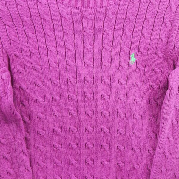 Pull femme manches longues violet Polo Ralph Lauren Col Rond QWE3265