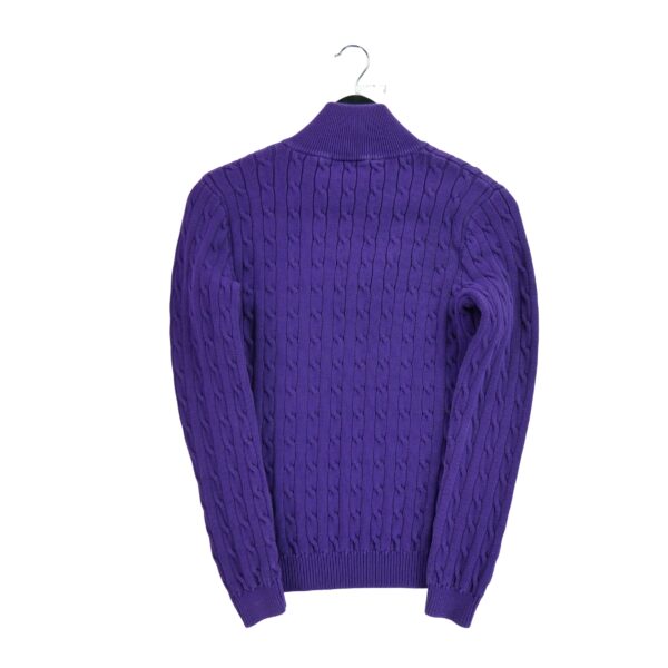 Pull femme manches longues violet Polo Ralph Lauren Col V