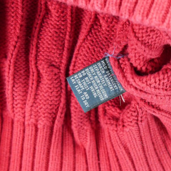 Pull homme manches longues rouge Polo Ralph Lauren Col Rond QWE0613