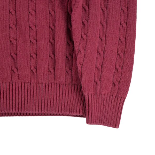 Pull homme manches longues rouge Tommy Hilfiger Col Rond