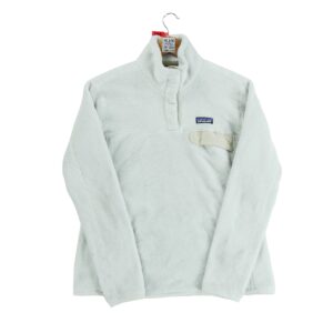 Pull polaires femme manches longues blanc Patagonia Col Montant