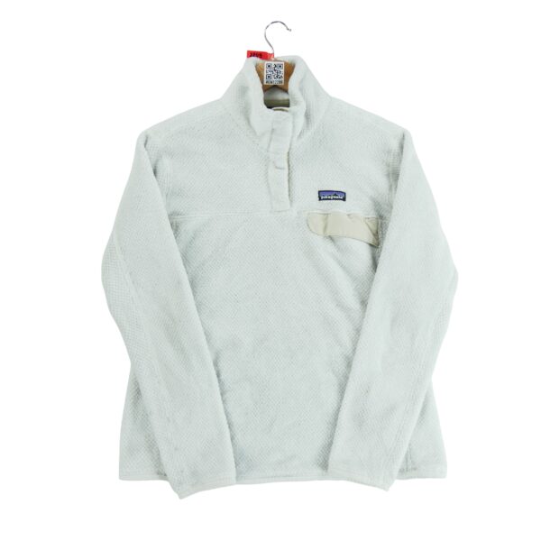 Pull polaires femme manches longues blanc Patagonia Col Montant