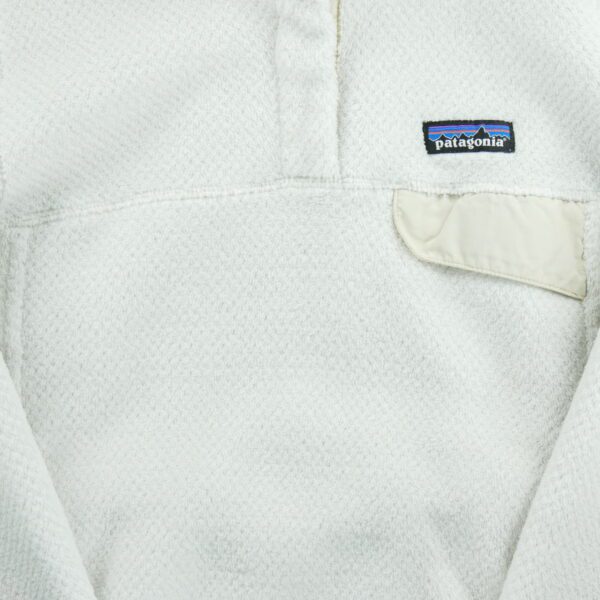 Pull polaires femme manches longues blanc Patagonia Col Montant