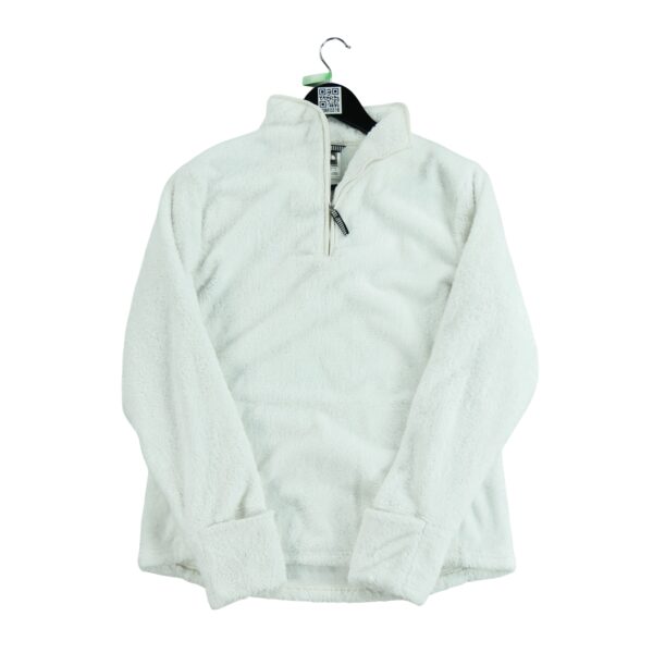 Pull polaires femme manches longues blanc The North Face Col Montant QWE0318