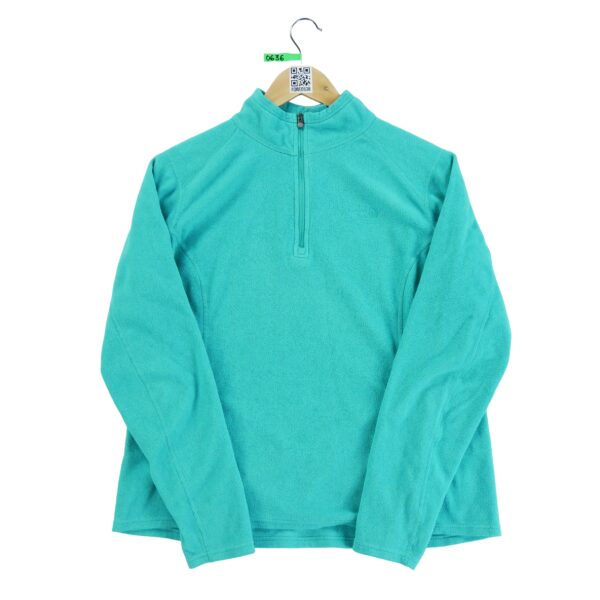 Pull polaires femme manches longues turquoise The North Face Col Montant