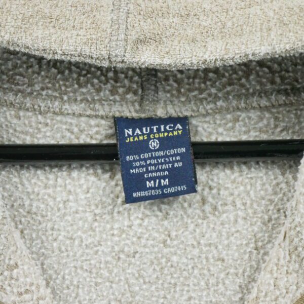 Pull polaires homme manches longues beige Nautica Col Montant QWE0205