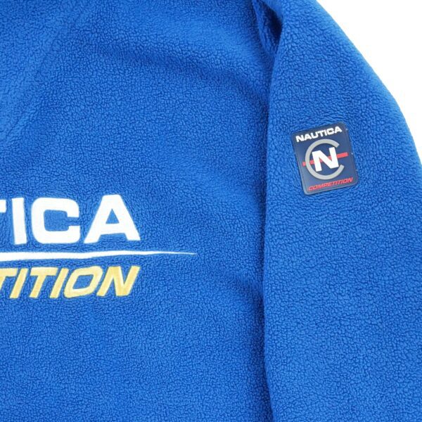 Pull polaires homme manches longues bleu Nautica Motif brode Col Montant