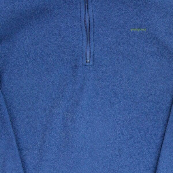 Pull polaires homme manches longues bleu Patagonia Col Montant