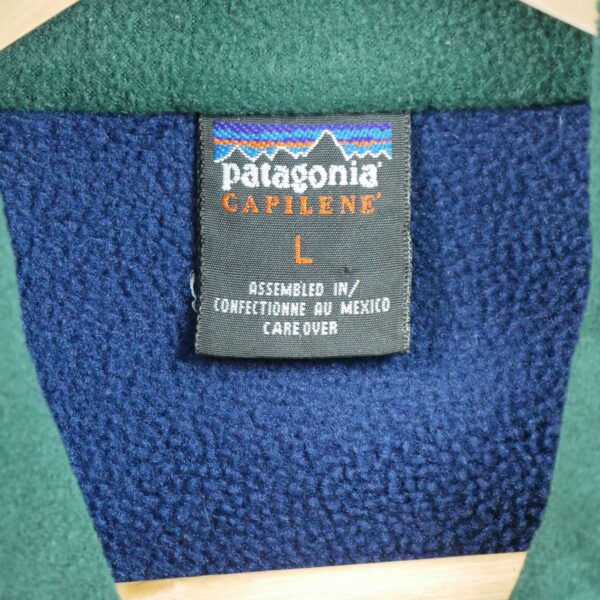Pull polaires homme manches longues bleu Patagonia Col Montant