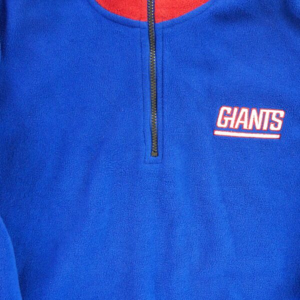 Pull polaires homme manches longues bleu Starter Col Montant Equipe New York Giants