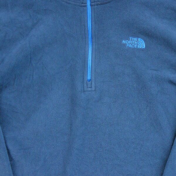 Pull polaires homme manches longues bleu The North Face Col Montant