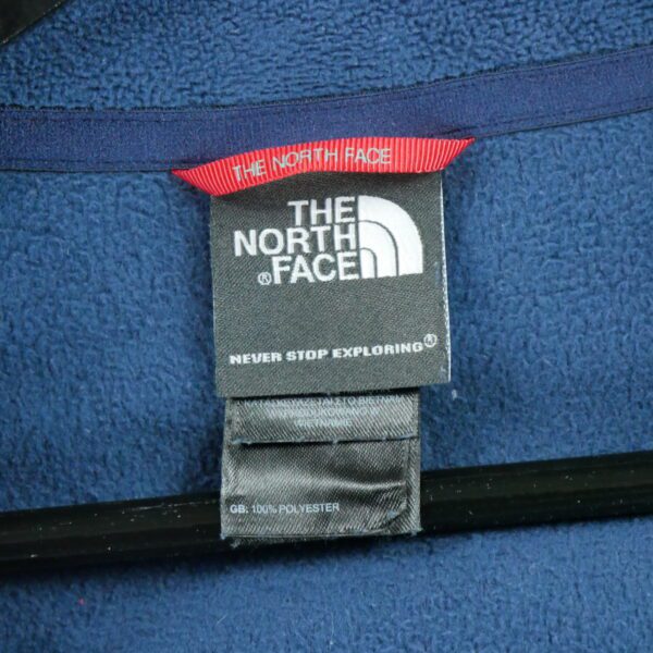 Pull polaires homme manches longues bleu The North Face Col Montant