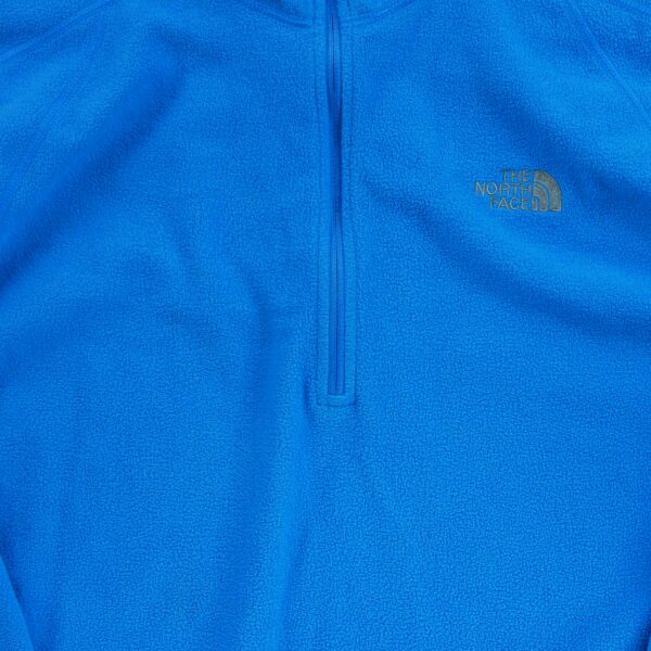 Pull polaires homme manches longues bleu The North Face Col Montant