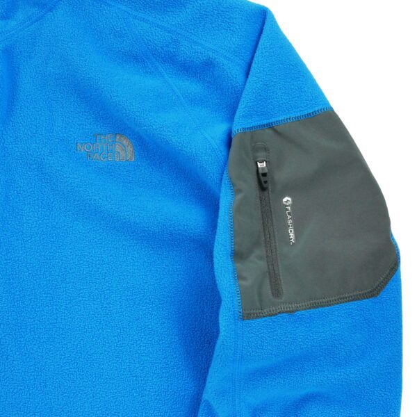 Pull polaires homme manches longues bleu The North Face Col Montant
