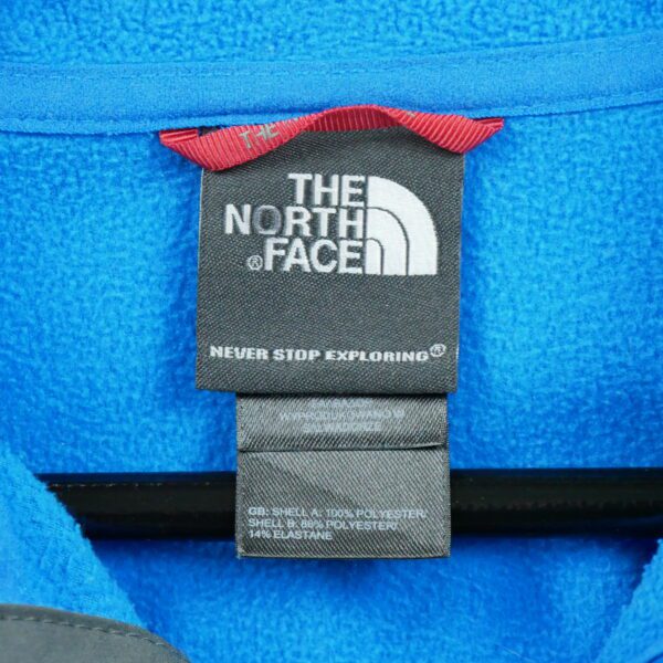 Pull polaires homme manches longues bleu The North Face Col Montant