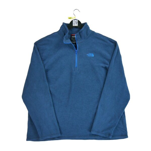 Pull polaires homme manches longues bleu The North Face Col Montant
