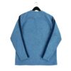 Pull polaires homme manches longues bleu Vintage Col V