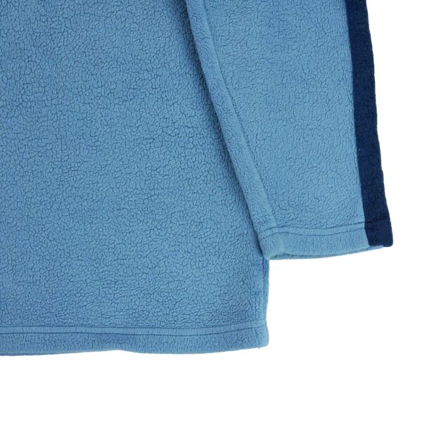 Pull polaires homme manches longues bleu Vintage Col V