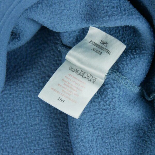 Pull polaires homme manches longues bleu Vintage Col V