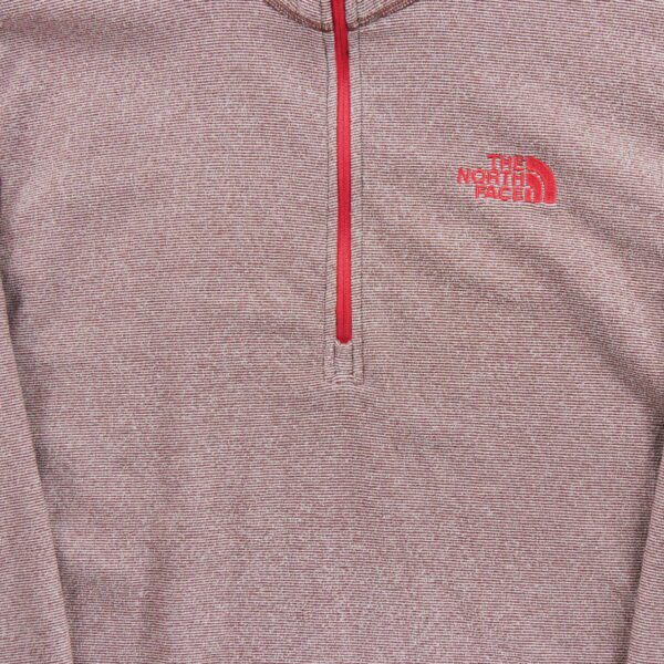 Pull polaires homme manches longues bordeaux The North Face Col Montant
