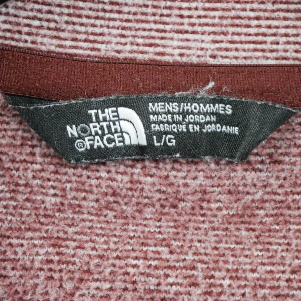 Pull polaires homme manches longues bordeaux The North Face Col Montant