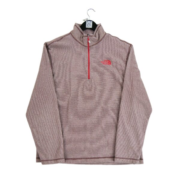 Pull polaires homme manches longues bordeaux The North Face Col Montant