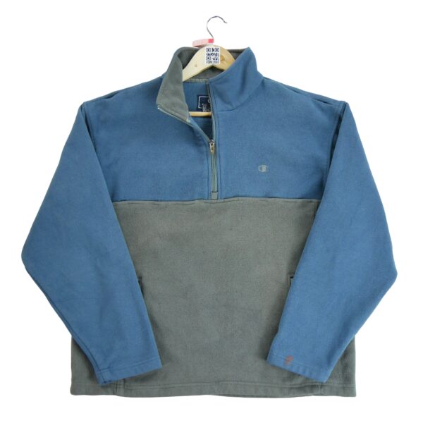Pull polaires homme manches longues gris Champion Col Montant QWE2069