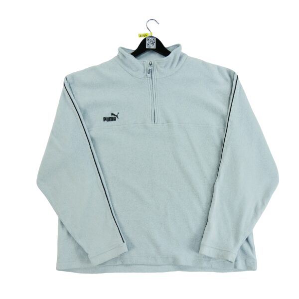 Pull polaires homme manches longues gris Puma Col Montant QWE1114