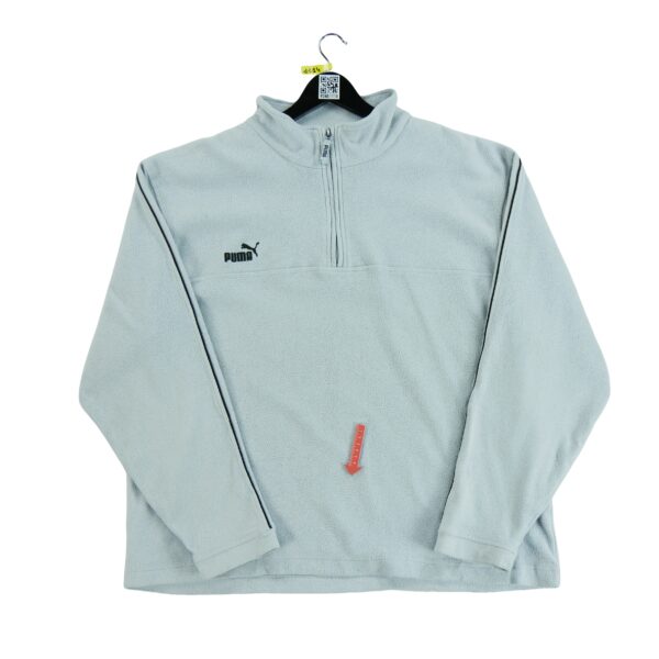 Pull polaires homme manches longues gris Puma Col Montant QWE1114